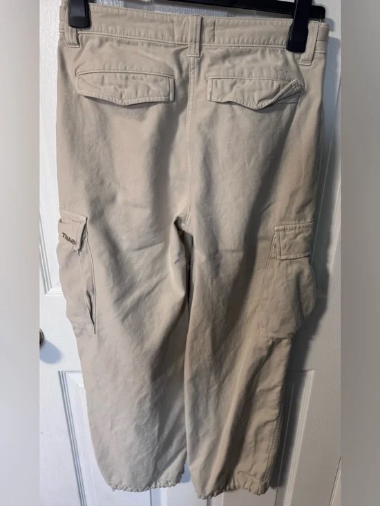 TNA Cream High-Waist Cargo Pants - Picture 5 of 13